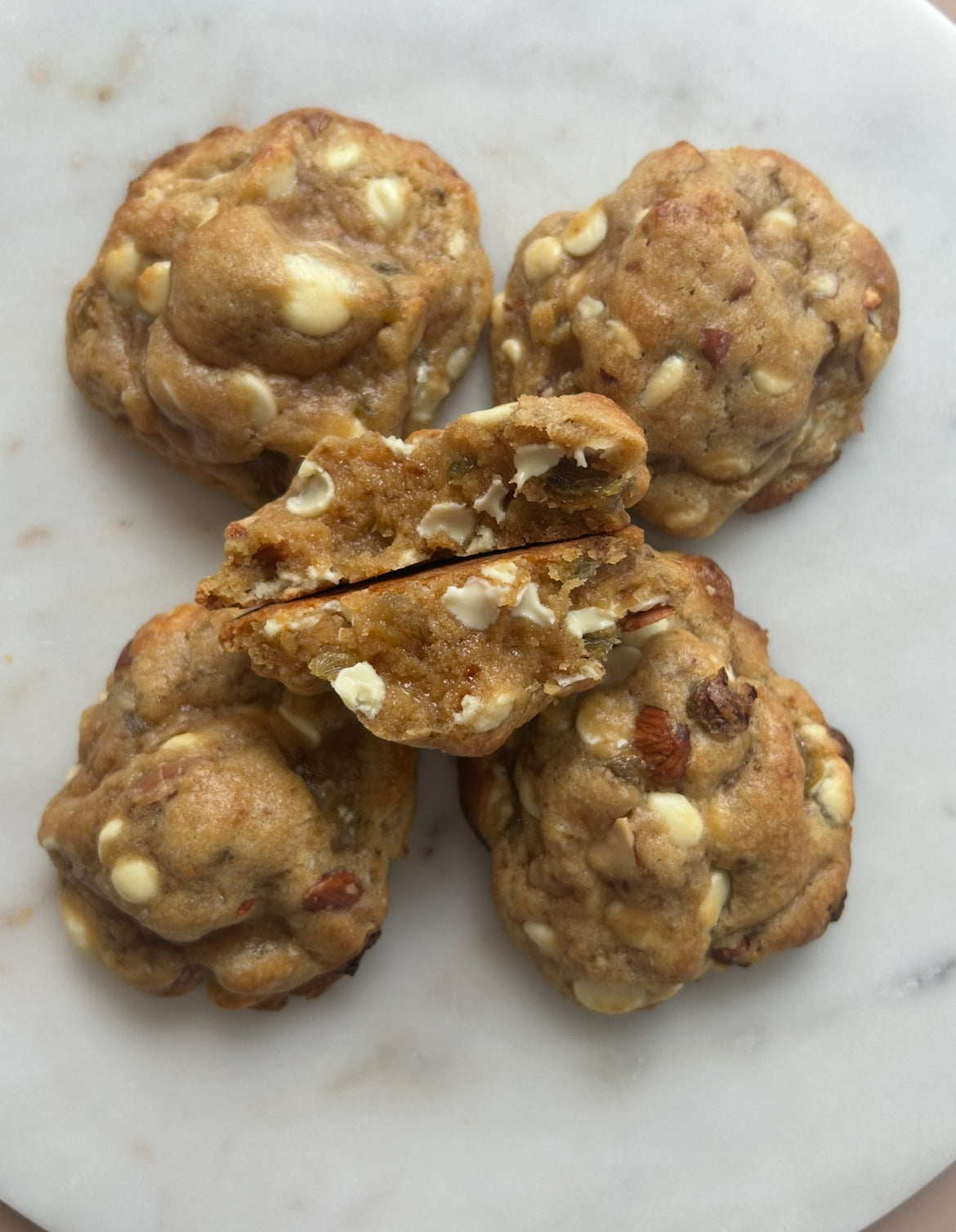 Mandel & Gröna Russin & Vit choklad – 4 st